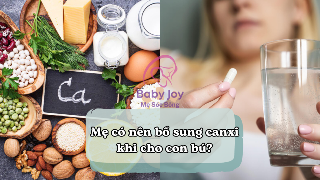 bổ sung canxi khi cho con bú