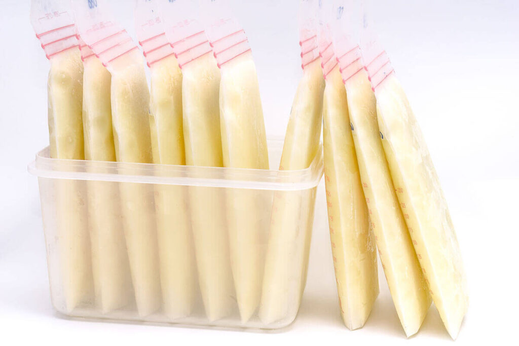 sữa mẹ khử mùi trước khi cấp đông